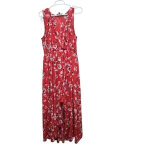 Delancey Studio Floral High Low Dress Plus Size 1X Faux Wrap